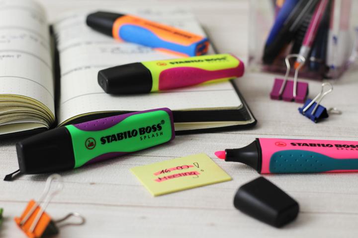 Actual product image STABILO BOSS SPLASH highlighter (Pink, Green, Yellow, Orange, 5 mm)
