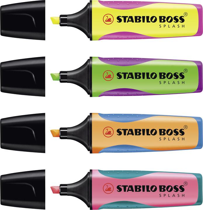 Actual product image STABILO BOSS SPLASH highlighter (Pink, Green, Yellow, Orange, 5 mm)