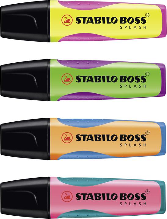 Actual product image STABILO BOSS SPLASH highlighter (Pink, Green, Yellow, Orange, 5 mm)