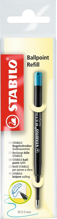 STABILO Ballpoint Refill Kugelschreiber Grossraummine (Ersatzmine, Blau, 0.50 mm)