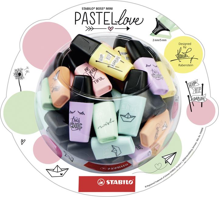 Produktbild STABILO BOSS MINI Pastellove Textmarker (Multicolor, 5 mm)