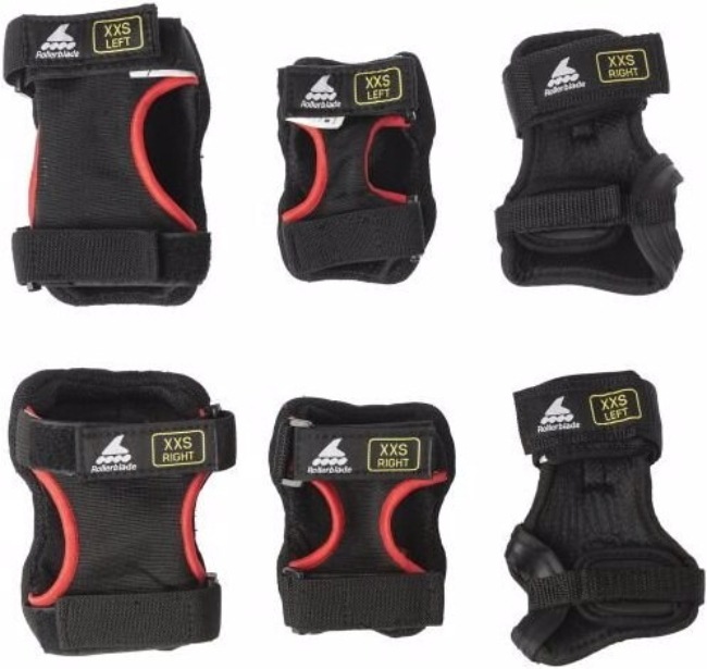 Immagine prodotto Rollerblade pattino (XXS, Protettori gomito, Protezioni per i polsi, Ginocchiera, Coppia)