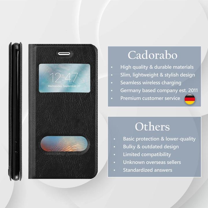 Immagine prodotto Cadorabo Libro con copertina a doppia finestra con vista (Apple iPhone 7, Apple iPhone SE (seconda generazione))