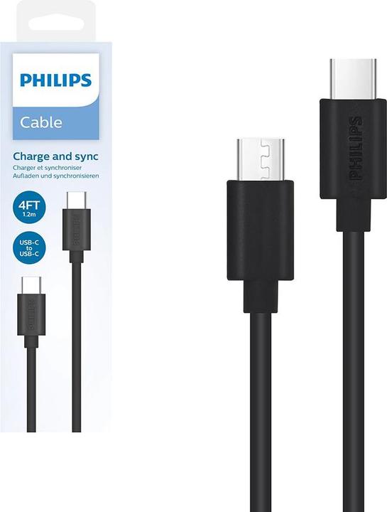 Produktbild Philips DLC3104C/00 - Kabel USB-C auf USB-C - 15W Ladekabel USB C - 120 cm (1.20 m, 15 W)