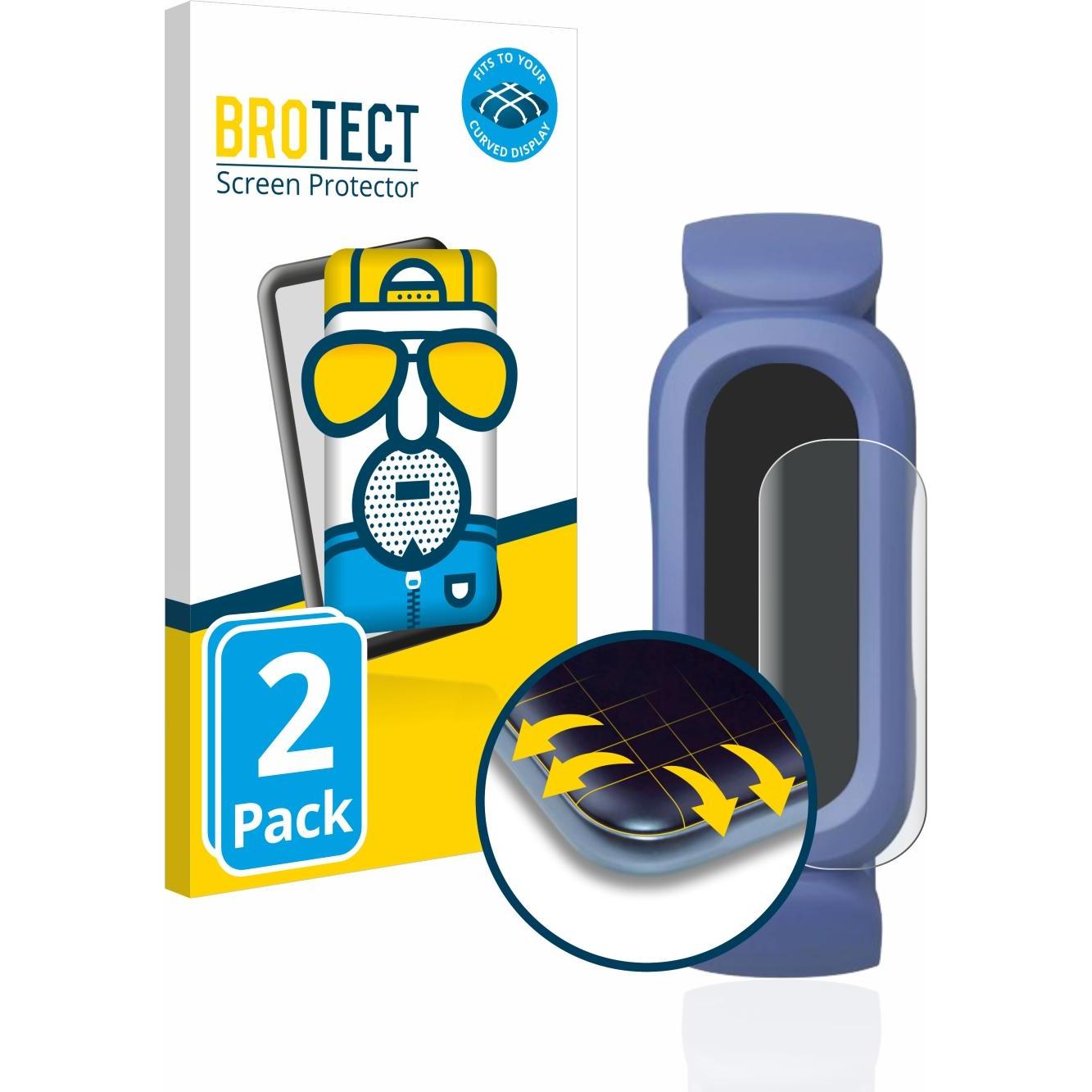 BROTECT Full-Cover Displayschutz Matt, Smartwatch Schutzfolie, Grau