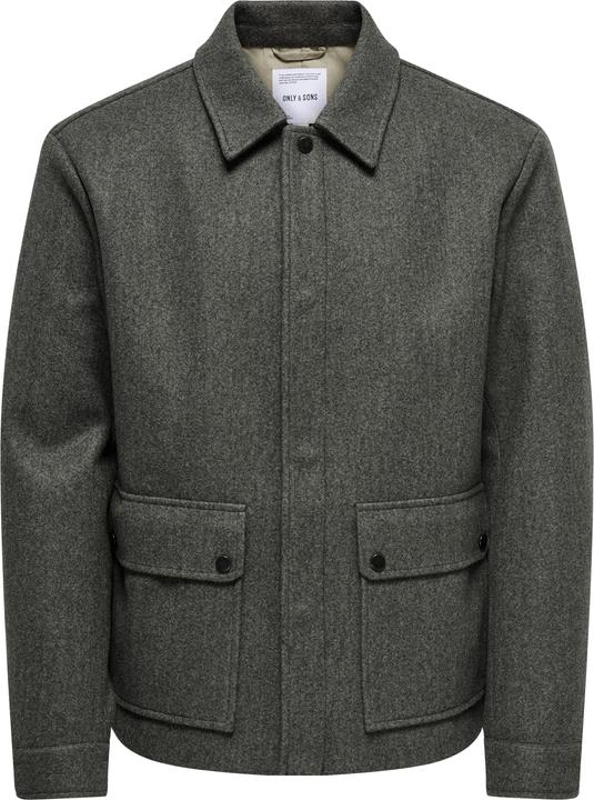 Produktbild Only & Sons Fly-Away Kragen Ärmelbündchen mit Knopf Jacke Jacke (XL)