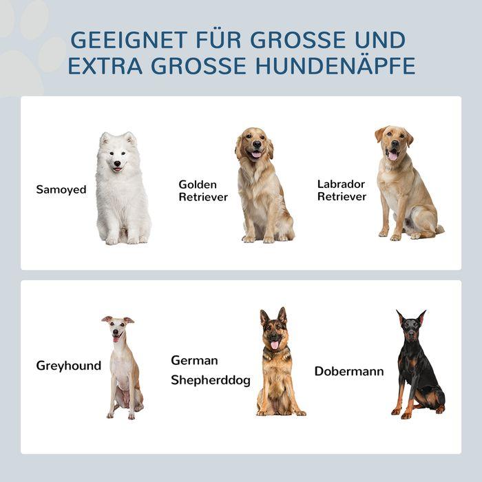 Image du produit Swisshandel24 2-in-1 Erhöhter Hundenapf Höhenverstellbar Futternapf mit Ständer Stauraum