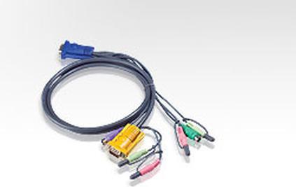 Produktbild Aten PS/2-KVM-Kabel mit 3-in-1-SPHD und Audio