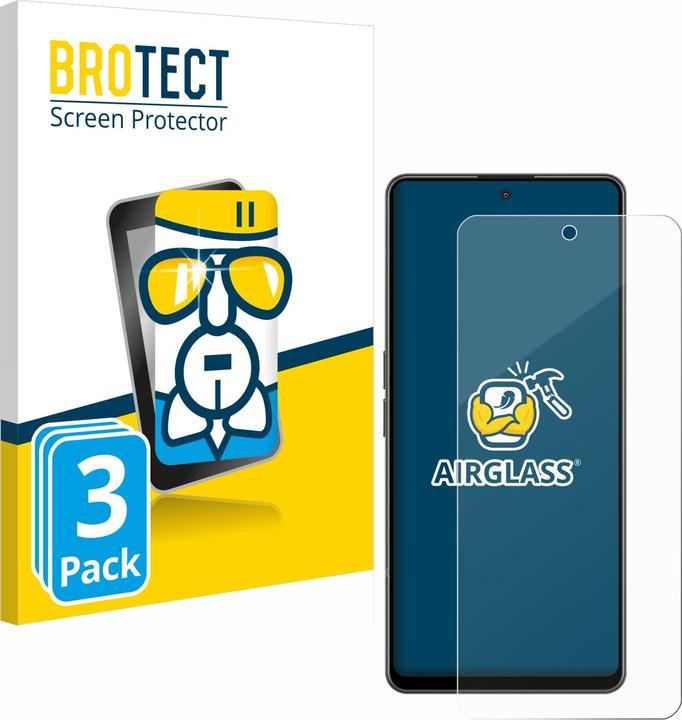 Produktbild BROTECT AirGlass Panzerglasfolie (3 Stück, Oppo Find X3 Lite 5G)