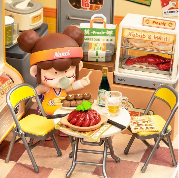 Produktbild Robotime Bausatz Night Out Food Stall