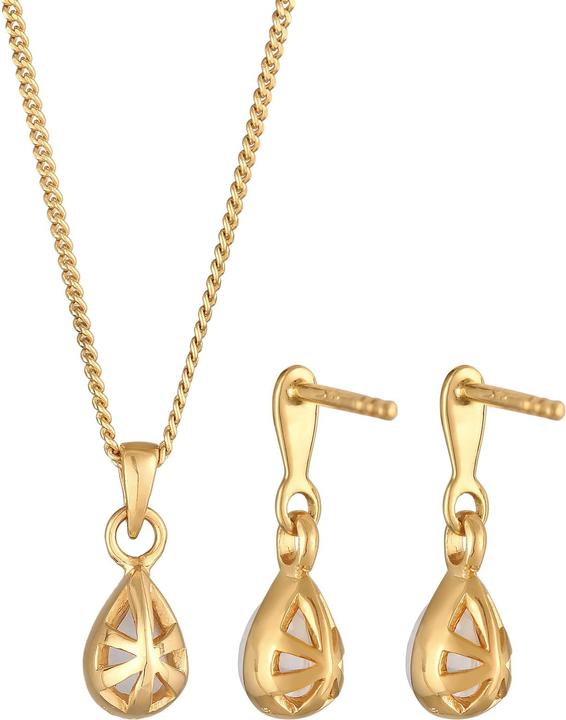 Produktbild Elli Edelstein Ohrhänger, Edelsteinkette (925 Sterling Silber)
