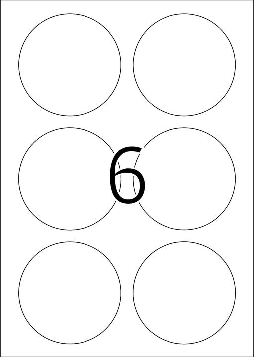 Actual product image HERMA A4 removable labels