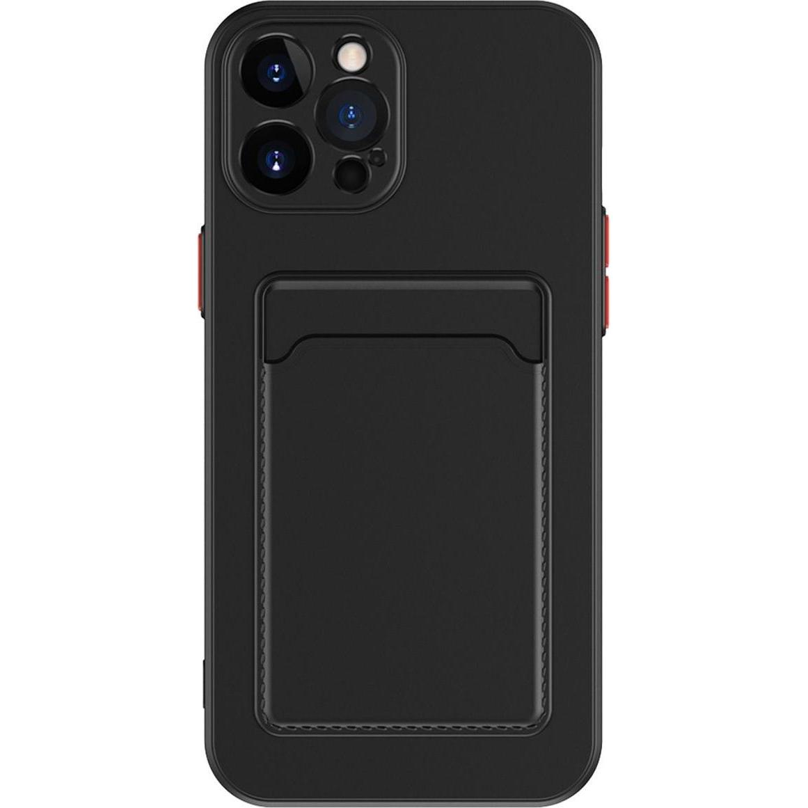 König Design Schutz Handy Hülle für Apple iPhone 15 Pro Case Cover Etuis Bumper Kartenfach (Apple iPhone 15 Pro), Smartp...