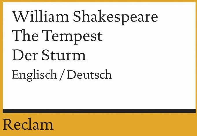 Produktbild The Tempest /Der Sturm (Deutsch, Englisch, Gerd Stratmann, William Shakespeare, 2014)