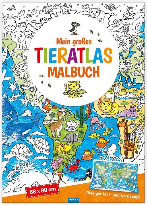 Produktbild Malbuch Mein grosses Tieratlas Malbuch