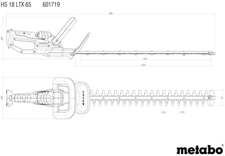 Image du produit Metabo HS 18 LTX 65 (Taille-haies sans fil)