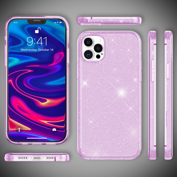Immagine prodotto Nalia Custodia per cellulare Glitter (Apple iPhone 12 Pro Max)
