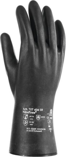 Immagine prodotto Honeywell Guanti chimici Nitopren 717 taglia 10 grigio scuro EN 388, EN 374 DPI categoria III (10)