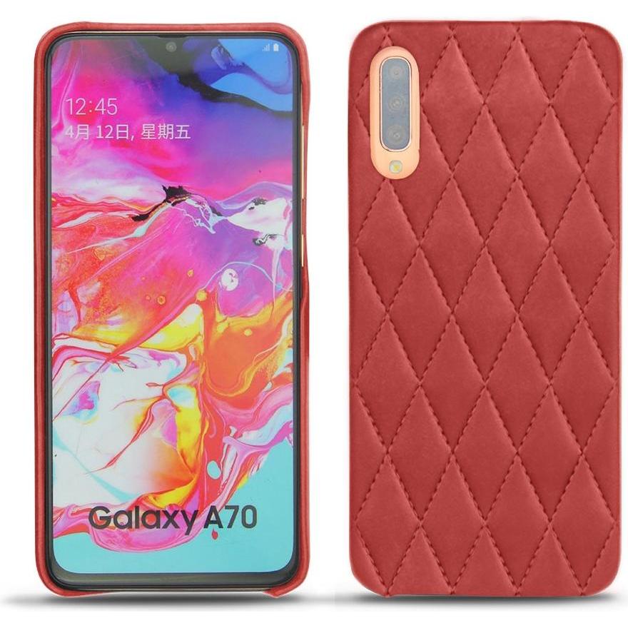 Noreve Lederschutzhülle (Samsung Galaxy A70), Smartphone Hülle, Rot