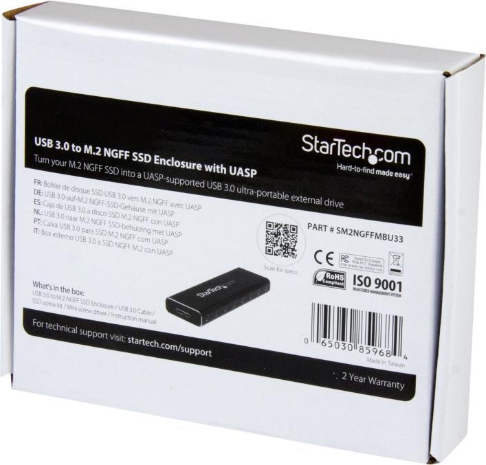 Image du produit StarTech BOÎTIER USB 3.0 À M.2 SSD (M.2 2230, M.2 2260, M.2 2242, M.2)