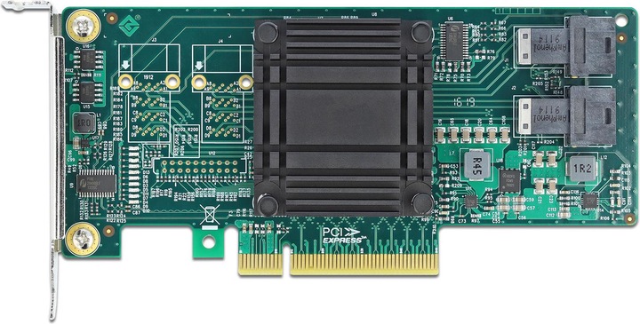 Actual product image Delock Host Bus Adapter PCIe-x8 - 2x U.2 SFF-8643 NVMe
