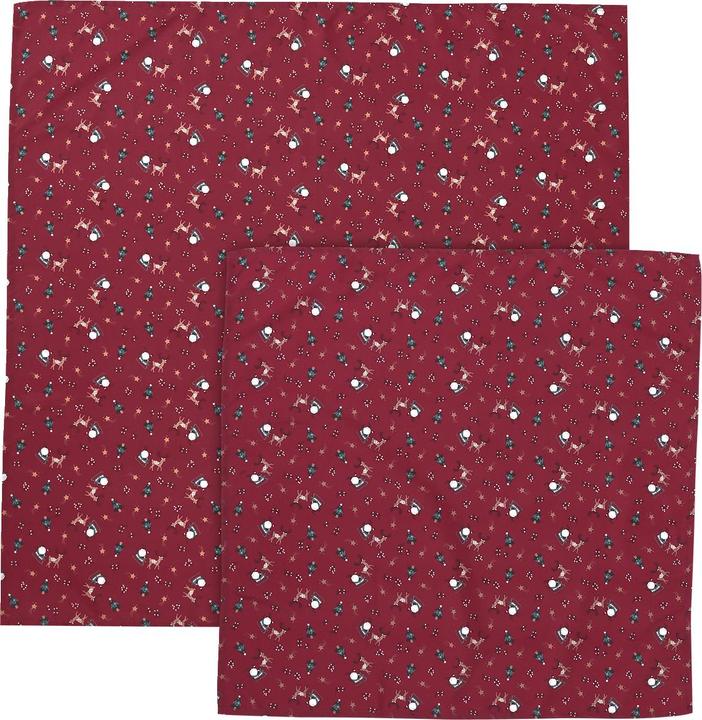 Actual product image Vertbaudet Set of 2 Furoshiki gift wipes Father Christmas