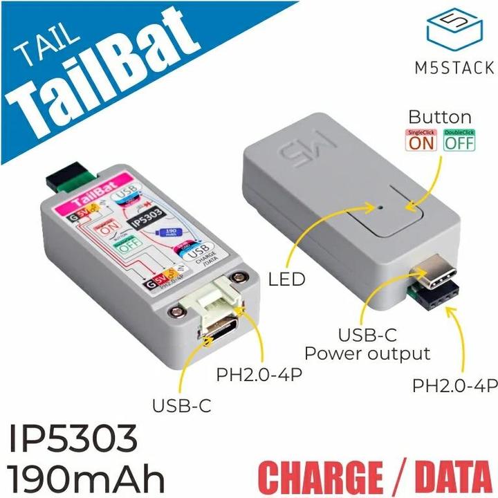 Actual product image M5Stack ATOM TailBat