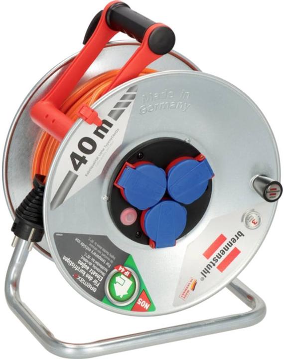 Brennenstuhl 1198750 Kabeltrommel 40 m Orange Schutzkontakt-Stecker (40 m, 1.50 mm²)