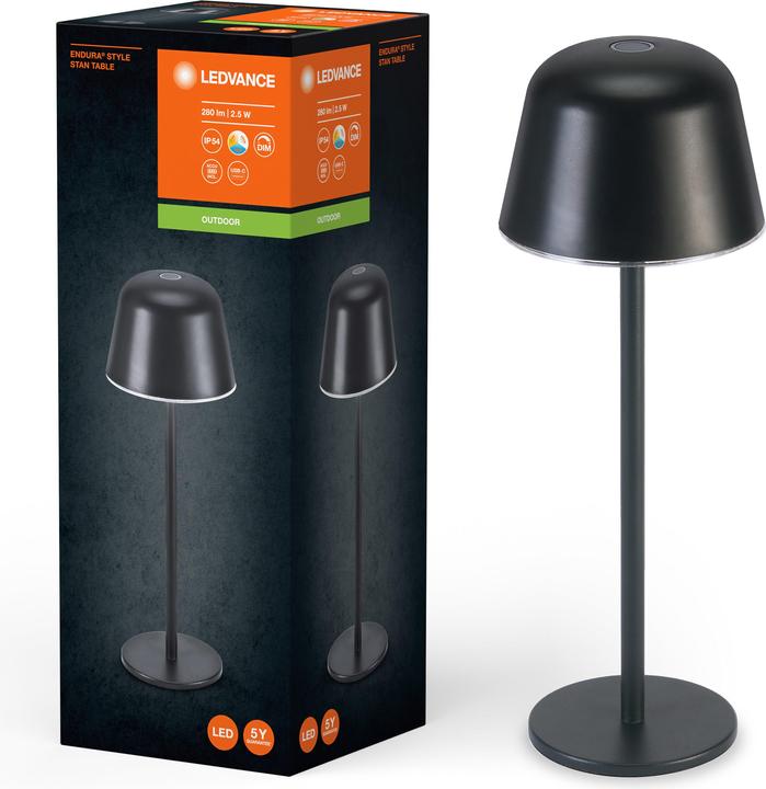 Produktbild Ledvance Endura Style Table CCT USB Dark Gray (200 lm)