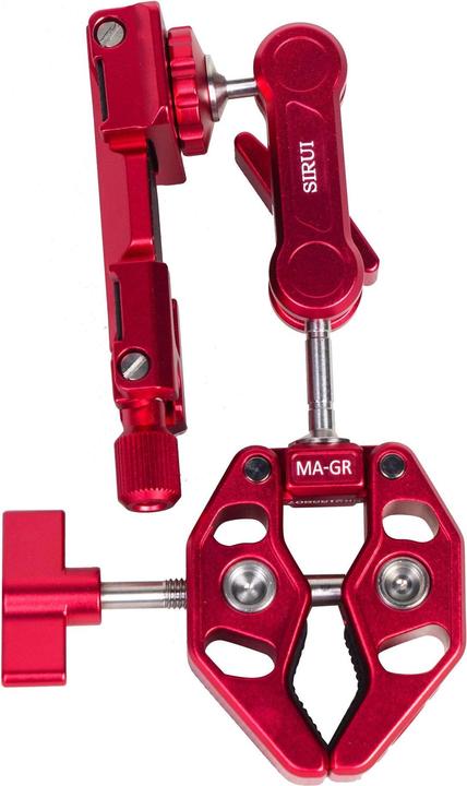 Immagine prodotto Sirui MA-GR Pinza per rifiuti con braccio magico e supporto per smartphone rosso (Morsetto per stativo)