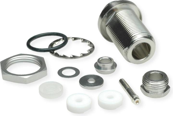 Actual product image Telegärtner N female cable gland G1, G5 compression fitting IP 67, B06, Z10, G01 (RG-58 C/U), G05 (RG-223/U)