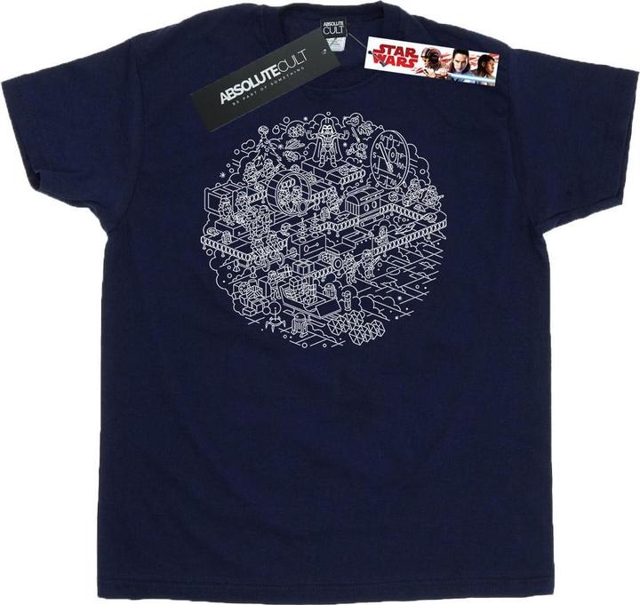 Immagine prodotto Star Wars Christmas Death Star Maglietta Uomo (S)