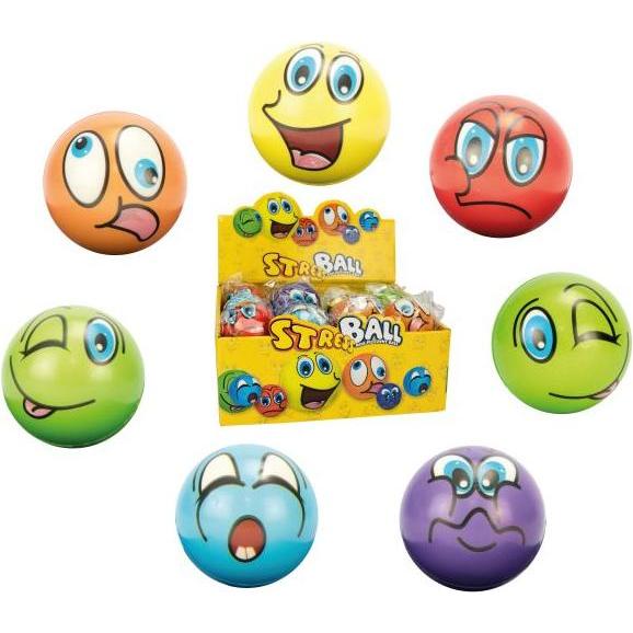 Magni Sporty 10049 Happy Face Antistressball, Modell/Farbe sortiert