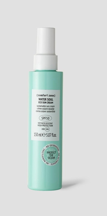 Actual product image Comfort Zone WATER SOUL eco sun cream SPF50 150 ml (Suntan cream, SPF 50, 150 ml)
