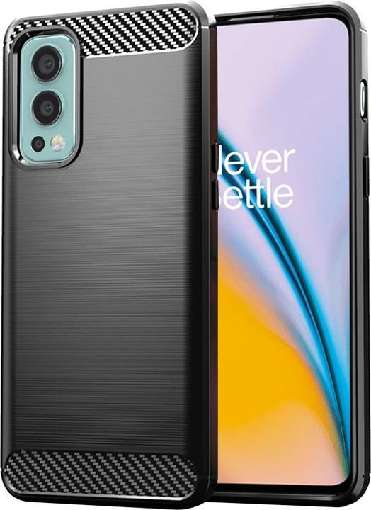 Actual product image Techsuit - Carbon Silicone - OnePlus Nord 2 5G - Black (OnePlus Nord 2 5G)