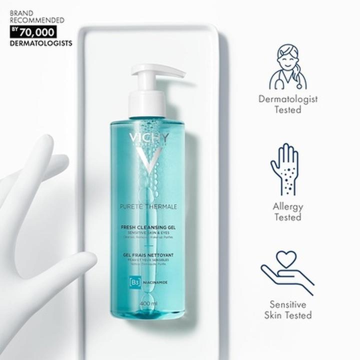 Immagine prodotto Vichy Gel detergente Pureté Therm (nuovo) Disp 400 ml (Gel detergente, 400 ml)