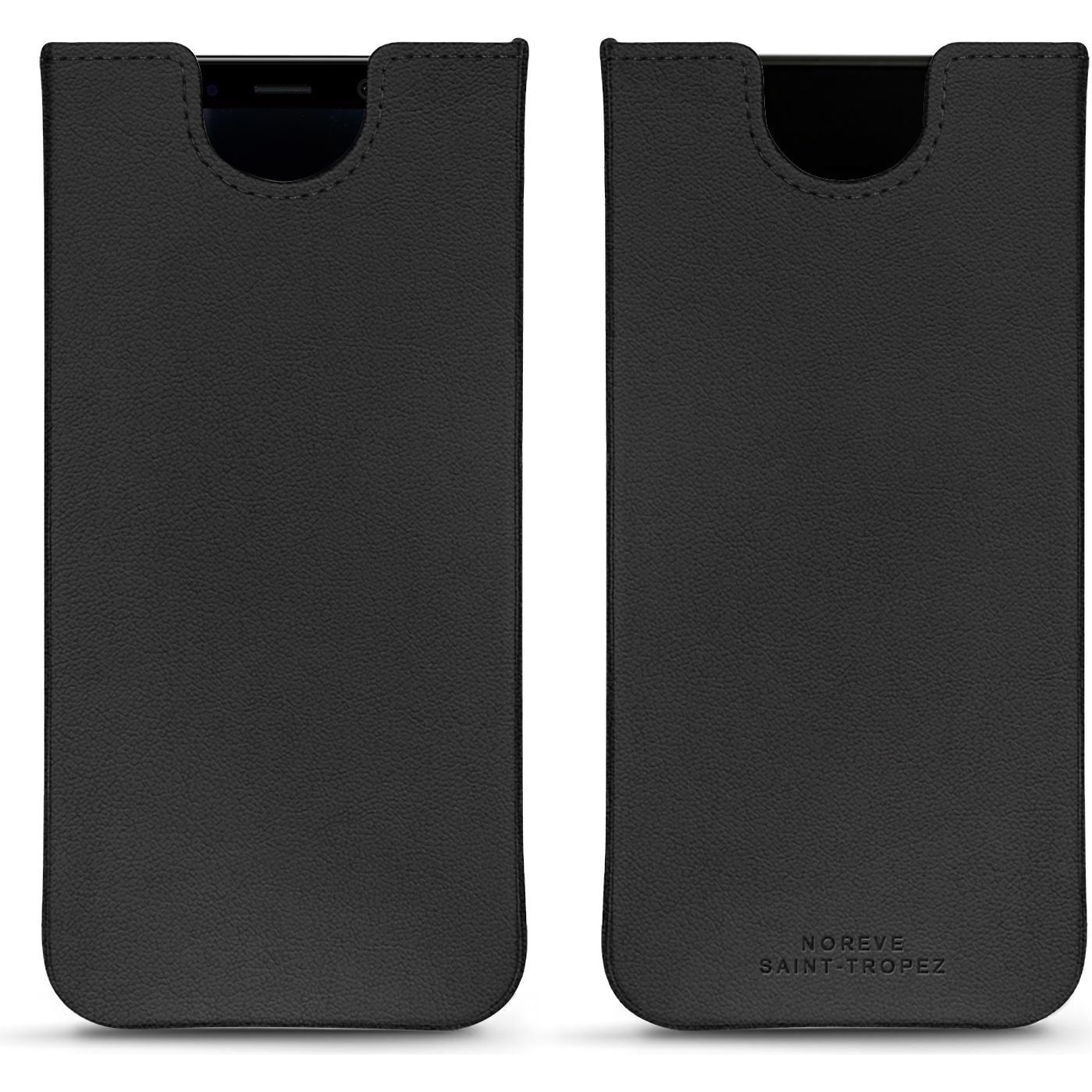 Noreve Lederschutzhülle (Samsung Galaxy S8+), Smartphone Hülle, Schwarz
