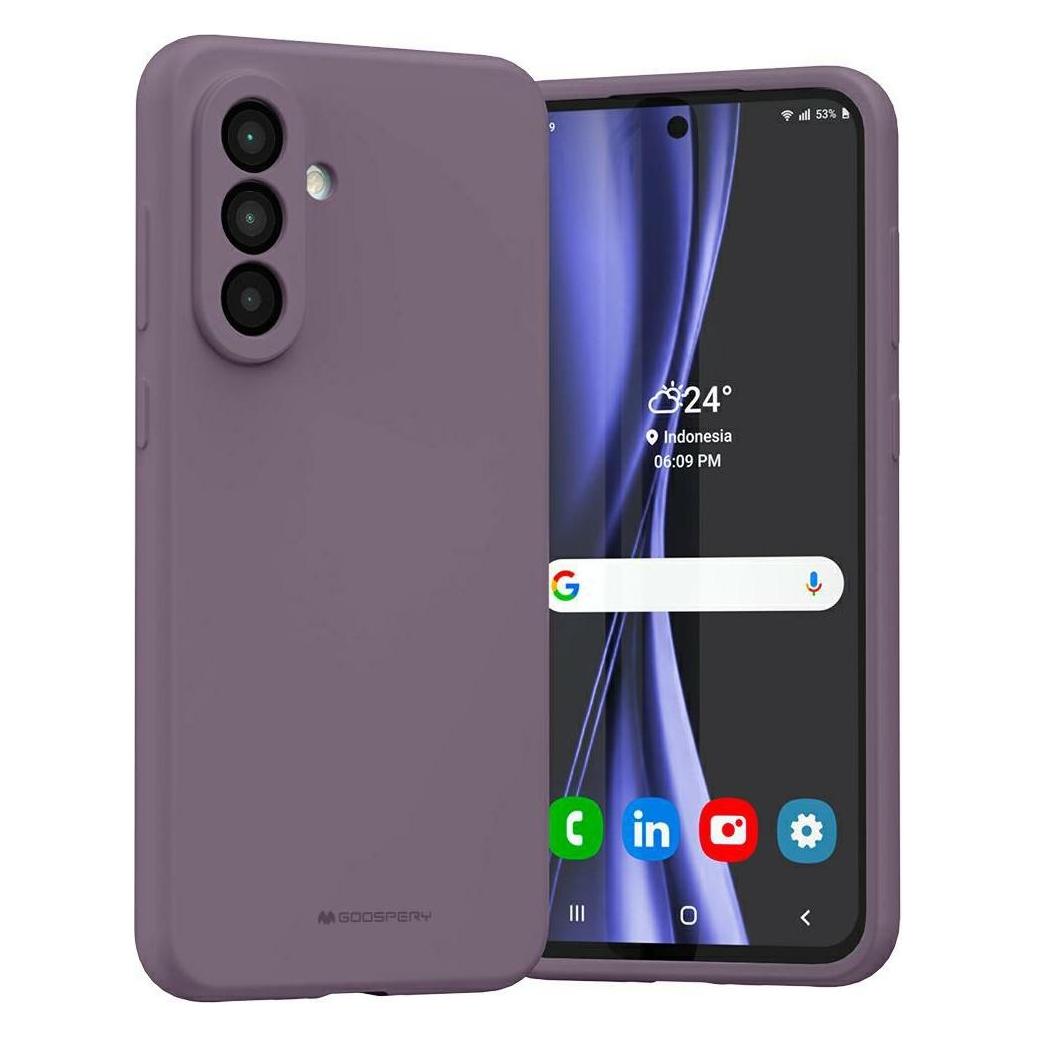 Mercury Etui Silicone Sam A56 fioletowy/purple (Samsung Galaxy A56), Smartphonehoes, Paars