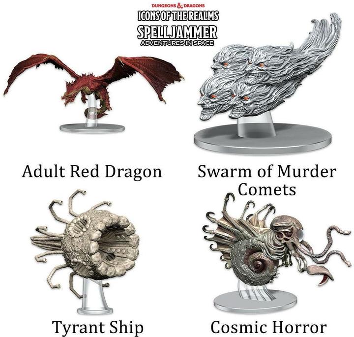 Image du produit Wizkids Set de miniatures D&D SJ Threats from the Cosmos 4 pcs.