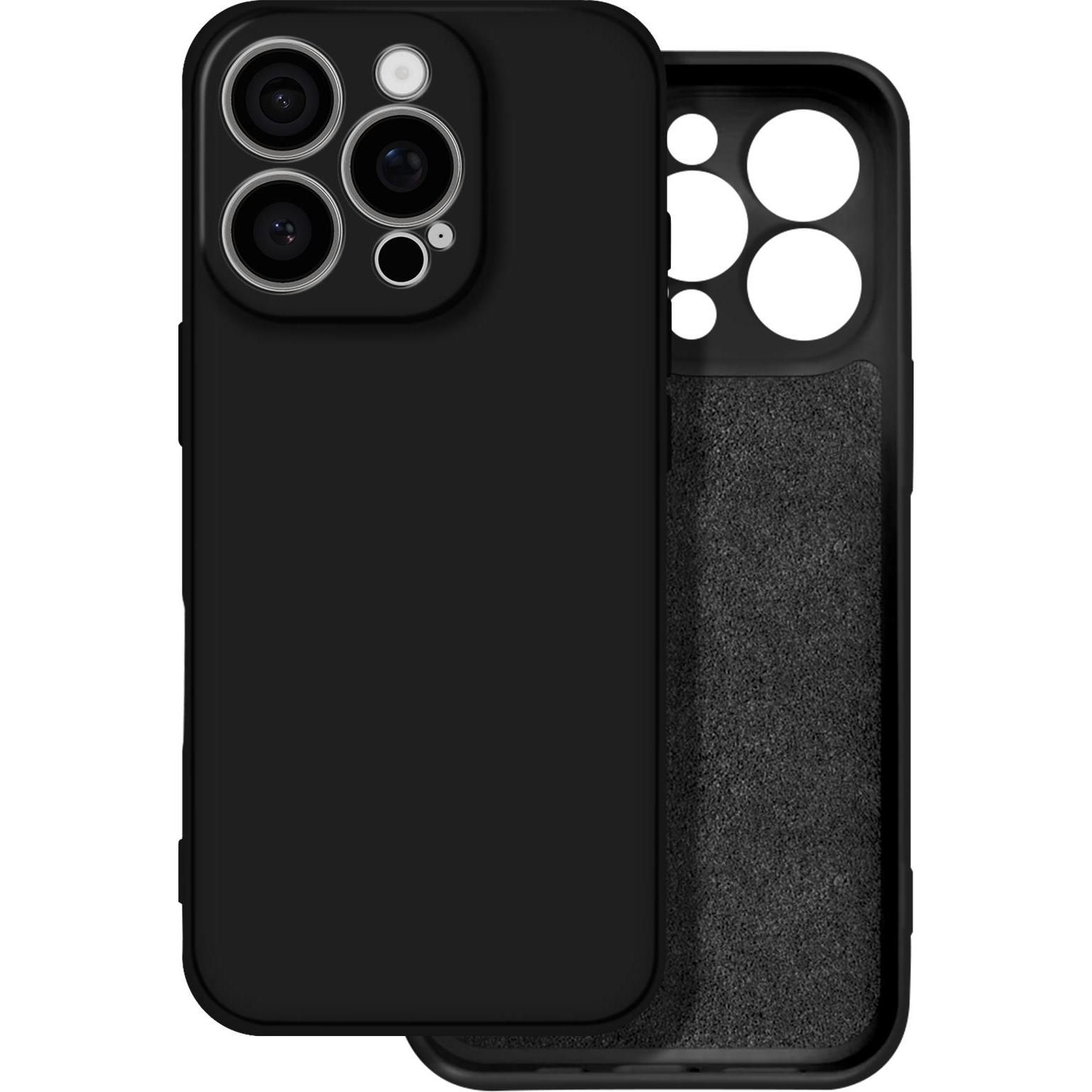 Avizar Soft Case Series (Apple iPhone 16 Pro Max), Smartphone Hülle, Schwarz