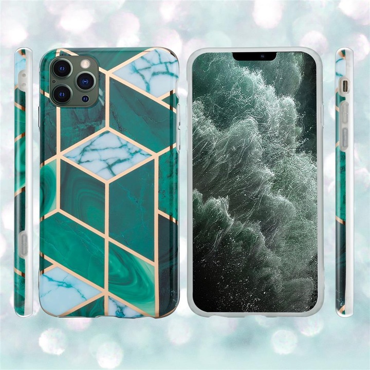 Produktbild Cadorabo IMD TPU Bunter Marmor Hülle (Apple iPhone 12 Pro Max)