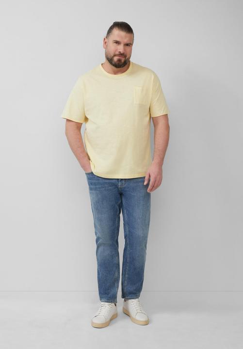 Image du produit S.Oliver T-Shirt Flammgarn-T-Shirt mit Brusttasche und offenen Kanten (5XL)