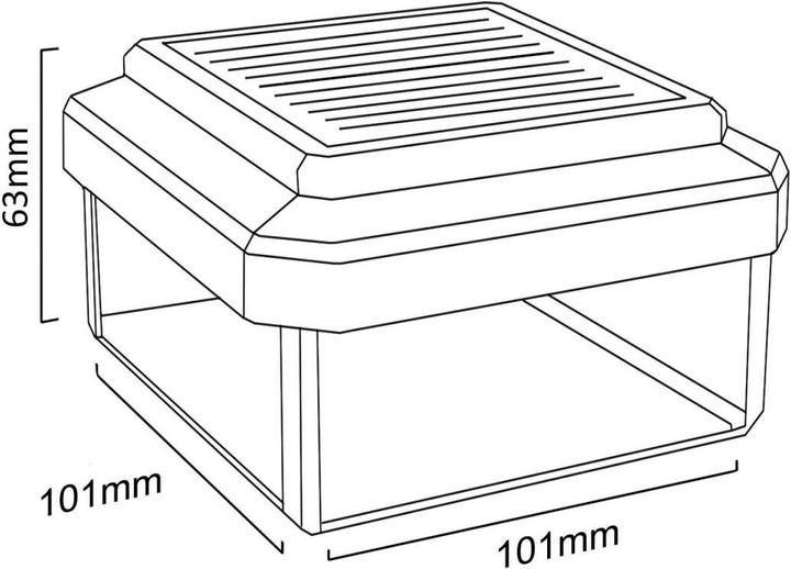 Productafbeelding Greenblue Zonnelamp voor paal 100x100 GB128 (IP44)