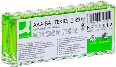 Actual product image Q-Connect Battery AAA/LR03 20ST Nordic Swan green (20 pcs., AAA)