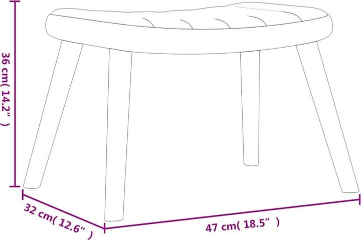 Immagine prodotto vidaXL Relaxsessel mit Hocker