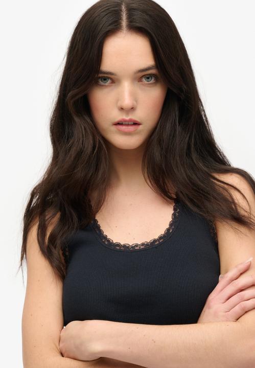 Produktbild Superdry Vintage Tanktop mit Spitzenbesatz (10XL)