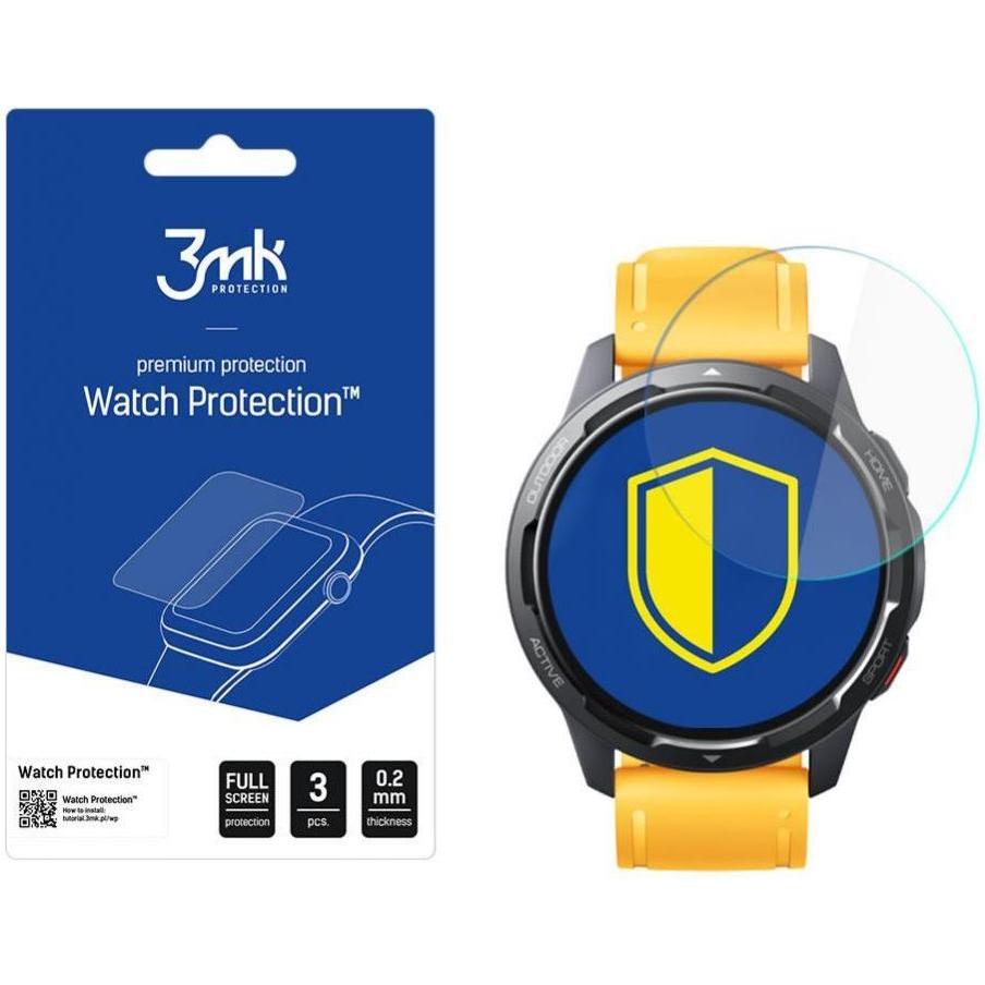 3MK hybrid glass Watch Protection FG for Xiaomi Watch S1 Active, Accessori per smartwatch, Grigio