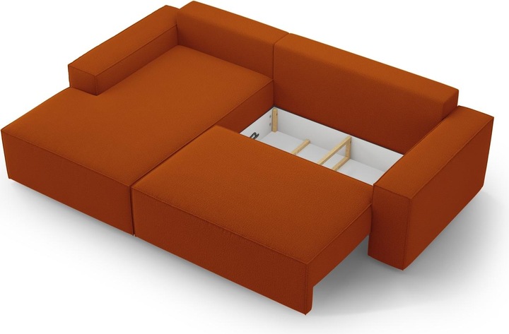Actual product image Micadoni Left Corner Sofa With Bed Function And Box, "Jodie", 3 Seats, 246x151x86 Made in Europe (Corner sofa)