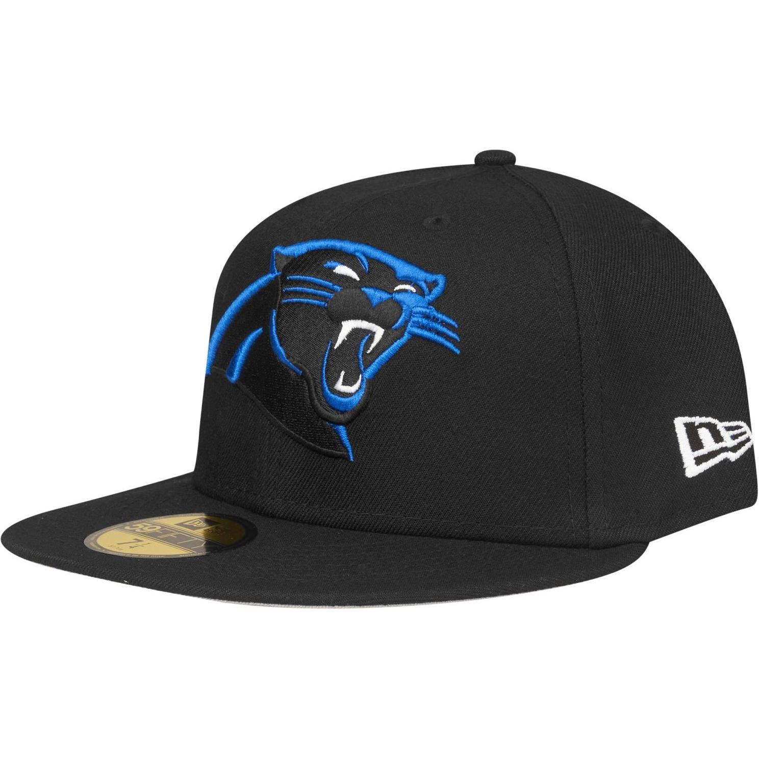 New Era, Herren, Cap, 59Fifty Fitted Cap - NFL Carolina Panthers - 7 1/4, Schwarz, (7 1/4)