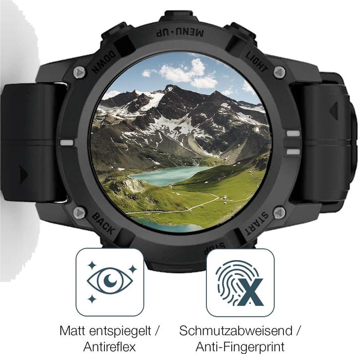 Actual product image Dipos Screen Protector Anti-Glare for Garmin Descent G2